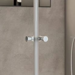 Schulte Eckeinstieg Mit Schiebetüren Sunny 180 Cm X 75-90 Cm Silber Klarglas -Badarmaturen Verkauf 5777008 CU 01 1