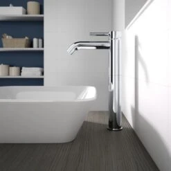 Ideal Standard Waschtischarmatur Ceraline Längerer Sockel + Ablaufgarnitur Chrom -Badarmaturen Verkauf 605973 3049 4