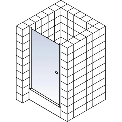 Schulte ExpressPlus Drehtür In Nische Garant Alu Natur Rechts 200x100cm 5 Schulte ExpressPlus Drehtür In Nische Garant Alu Natur Rechts 200x100cm – Bild 3