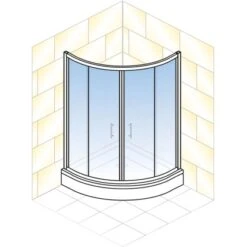 Schulte ExpressPlus Runddusche Sunny Sicherheitsglas Alpinweiß 190x90x90cm 15 Schulte ExpressPlus Runddusche Sunny Sicherheitsglas Alpinweiß 190x90x90cm -Badarmaturen Verkauf 63466 2053 4060991051098 2