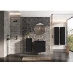 Maximus Waschbecken Kyra Schwarz Matt 60 Cm -Badarmaturen Verkauf 758080 4807 3