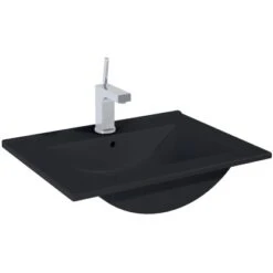 Maximus Waschbecken Kyra Schwarz Matt 60 Cm -Badarmaturen Verkauf 758111 4807 2