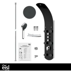 Eisl Duschpaneel Karibik 3 In 1 Mit Regendusche Sechs Massagedüsen Schwarz -Badarmaturen Verkauf 7663602 2759 5