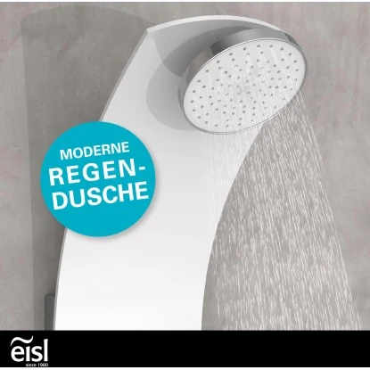 Eisl Duschpaneel Karibik 3 In 1 Mit Regendusche Sechs Massagedüsen Weiß 9 Eisl Duschpaneel Karibik 3 In 1 Mit Regendusche Sechs Massagedüsen Weiß – Bild 7