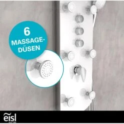 Eisl Duschpaneel Karibik 3 In 1 Mit Regendusche Sechs Massagedüsen Weiß 20 Eisl Duschpaneel Karibik 3 In 1 Mit Regendusche Sechs Massagedüsen Weiß -Badarmaturen Verkauf 7663628 2759 9