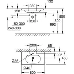 Grohe Waschtisch Euro Keramik 80 Cm Alpinweiß Hahnloch Überlauf PureGuard 9 Grohe Waschtisch Euro Keramik 80 Cm Alpinweiß Hahnloch Überlauf PureGuard -Badarmaturen Verkauf 778986 4520 4