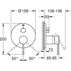 Grohe Einhandbatterie Mit 3-Wege-Umstellung Essence Supersteel -Badarmaturen Verkauf 792939 4520 2