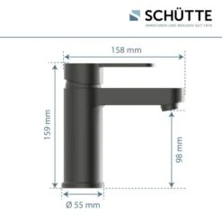 SchütteWaschtischarmatur Elephant Graphit Matt -Badarmaturen Verkauf 853129 2759 8