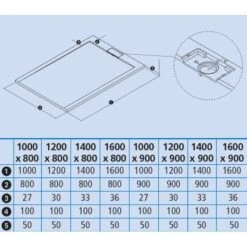 Ottofond Duschwanne Zona 100x90/2,7 Cm Zementgrau -Badarmaturen Verkauf 8714651 sk