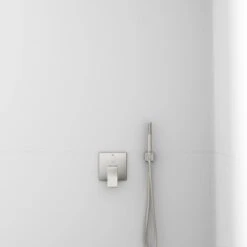 Ideal Standard Brausehalter Idealrain Atelier Silver Eckig Für HB + Schlauch -Badarmaturen Verkauf 887385 3049 3