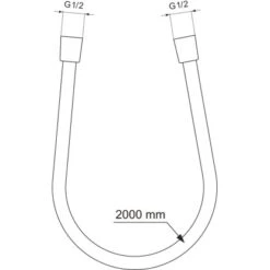 Ideal Standard Brauseschlauch Idealrain 200 Cm Idealflex Chrom -Badarmaturen Verkauf 887537 3049 2