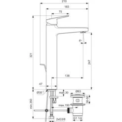 Ideal Standard Waschtischarmatur Ceraplan Chrom O. Ablaufgarnitur H250 Idealfix 12 Ideal Standard Waschtischarmatur Ceraplan Chrom O. Ablaufgarnitur H250 Idealfix -Badarmaturen Verkauf 887678 3049 4