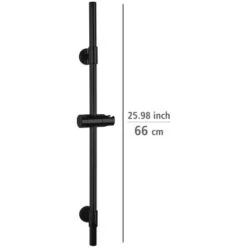 Wenko Duschstange Basic Schwarz -Badarmaturen Verkauf 903260 1068 04