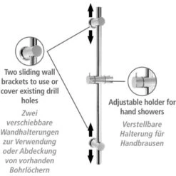 Wenko Power-Loc Duschstange Chrom Befestigen Ohne Bohren 10 Wenko Power-Loc Duschstange Chrom Befestigen Ohne Bohren -Badarmaturen Verkauf 903304 1068 03