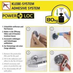 Wenko Power-Loc Duschstange Chrom Befestigen Ohne Bohren 13 Wenko Power-Loc Duschstange Chrom Befestigen Ohne Bohren -Badarmaturen Verkauf 903304 1068 06