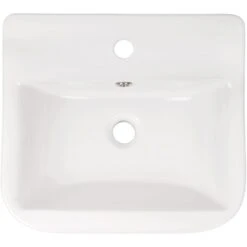 AquaSu Handwaschbecken Lenado 46 Cm Weiß -Badarmaturen Verkauf 971488 3711 3