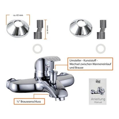 Eisl ROMA Wannenfüllarmatur Chrom 5 Eisl ROMA Wannenfüllarmatur Chrom – Bild 3