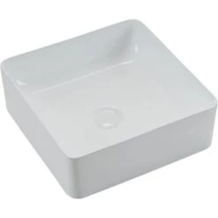 Verosan Aufsatzwaschbecken 37 Cm Wien Weiß Eckig