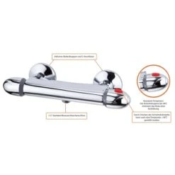 Eisl VITAL Thermostat Duscharmatur Chrom -Badarmaturen Verkauf italmitverbrhschutzchrom 3