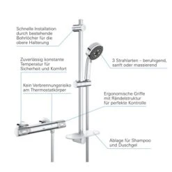 Grohe QuickFix Thermostat-Duschset Precision Feel DN 15 -Badarmaturen Verkauf lThermostatBrausesetDN15 6