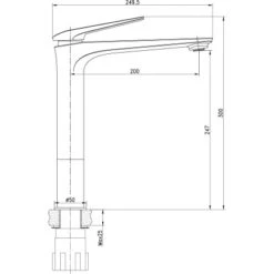 Badarmaturen Verkauf -Badarmaturen Verkauf masszeichnung 770064 sz 10