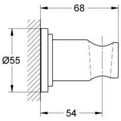 Grohe Handbrausehalter Sena Für Wandmontagen -Badarmaturen Verkauf rohe sena handbrausehalter 1