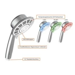 Eisl YLLUMI LED-Handbrause Chrom -Badarmaturen Verkauf seyllumifarbwechselchrom 8