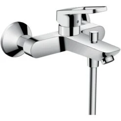 Hansgrohe Einhebelmischer-Wannenarmatur Logis Loop AP Chrom